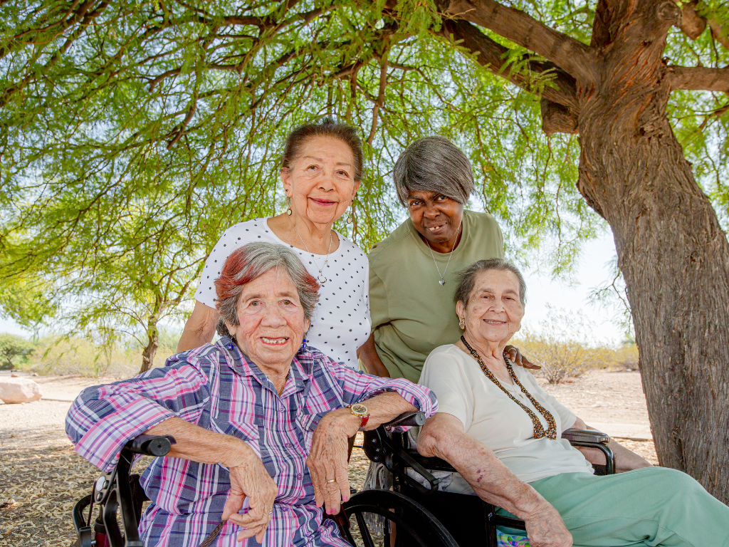 Group of older women together.